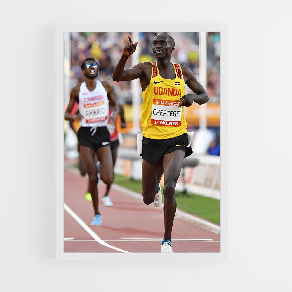 Poster L'Éclair de Doha – affiche Athlétisme (vue 3)